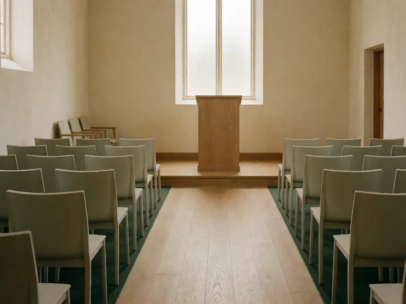 The chapel, empty