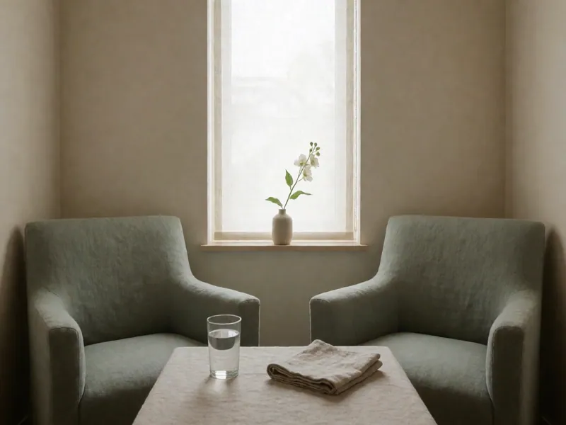 The family room, empty